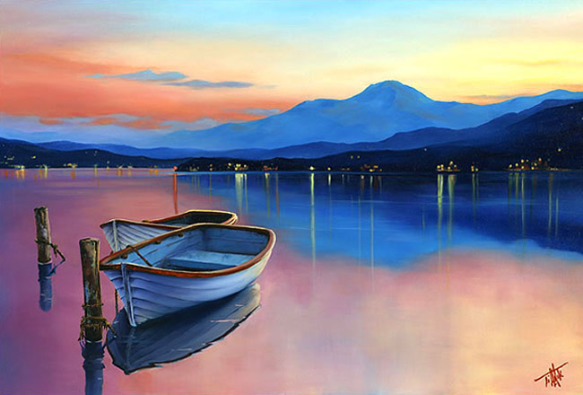 art work - painting - heaven is home