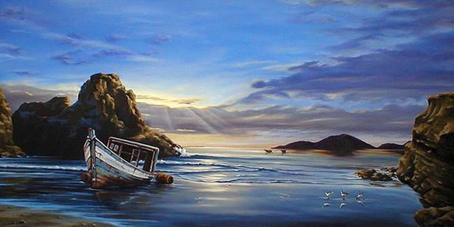 art work - painting - silk shores